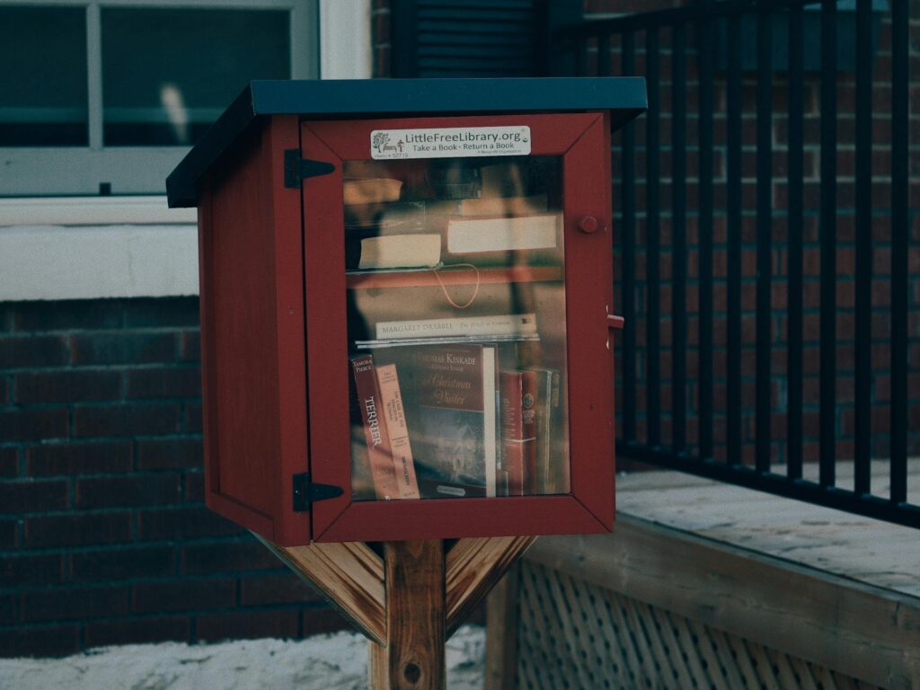 little free library for donating books